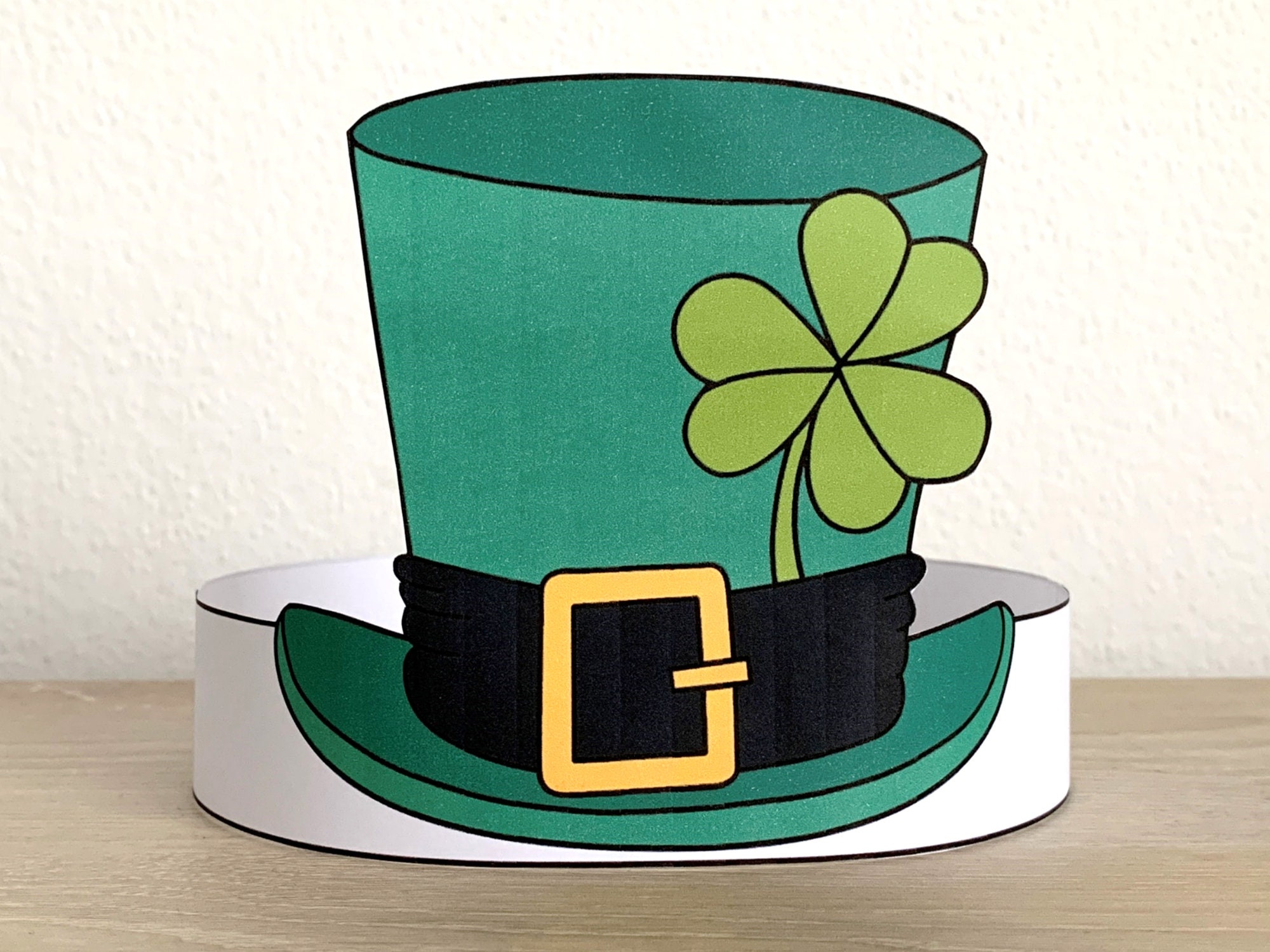 Leprechaun Hat Paper Crown Headband St Patrick's Day Party Activity ...
