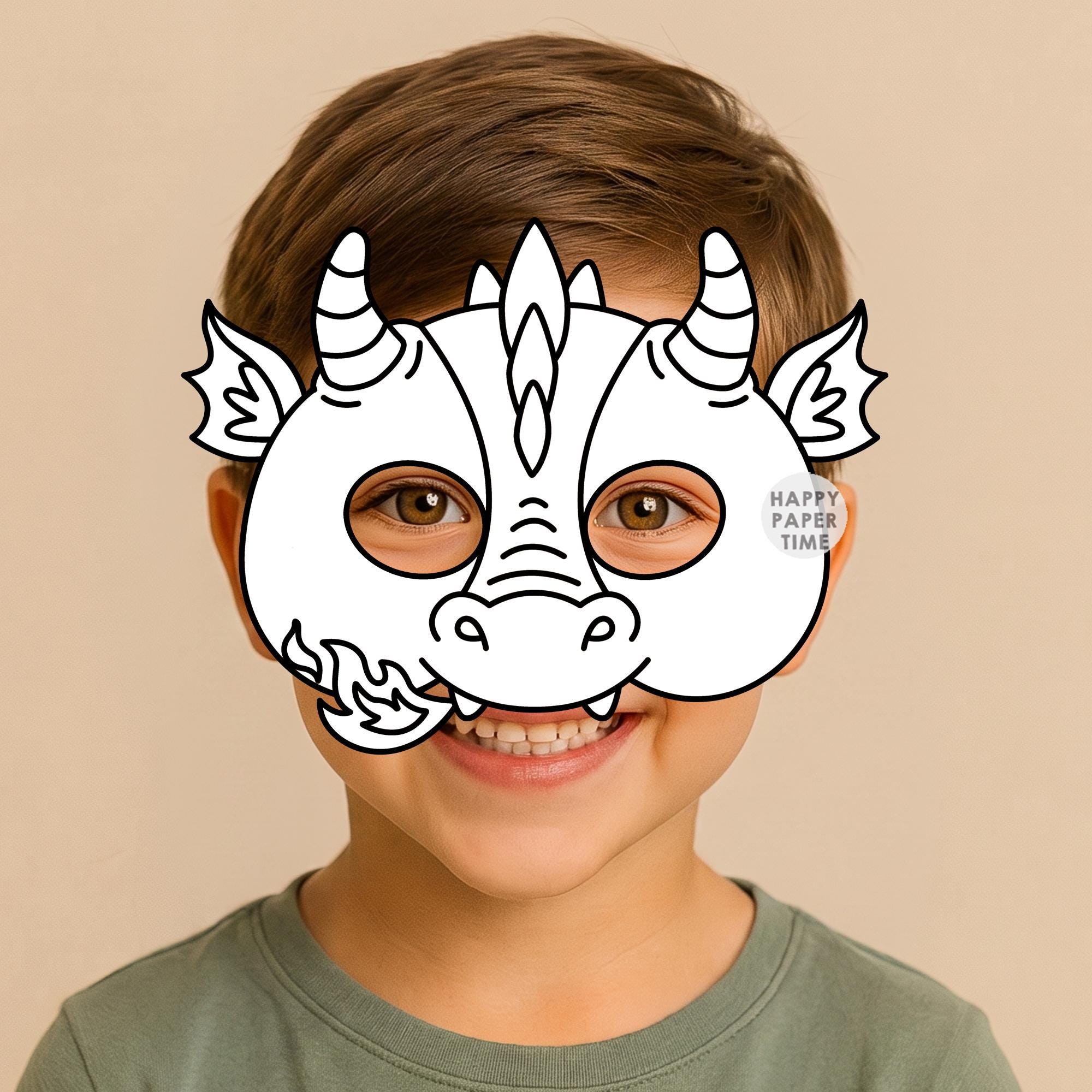 42 Unique Fairy Tale Crafts for Kids Perfect for Craft Time 27 Dragon Mask Paper Craft Activity Party Favor Monster Mask Medieval…
