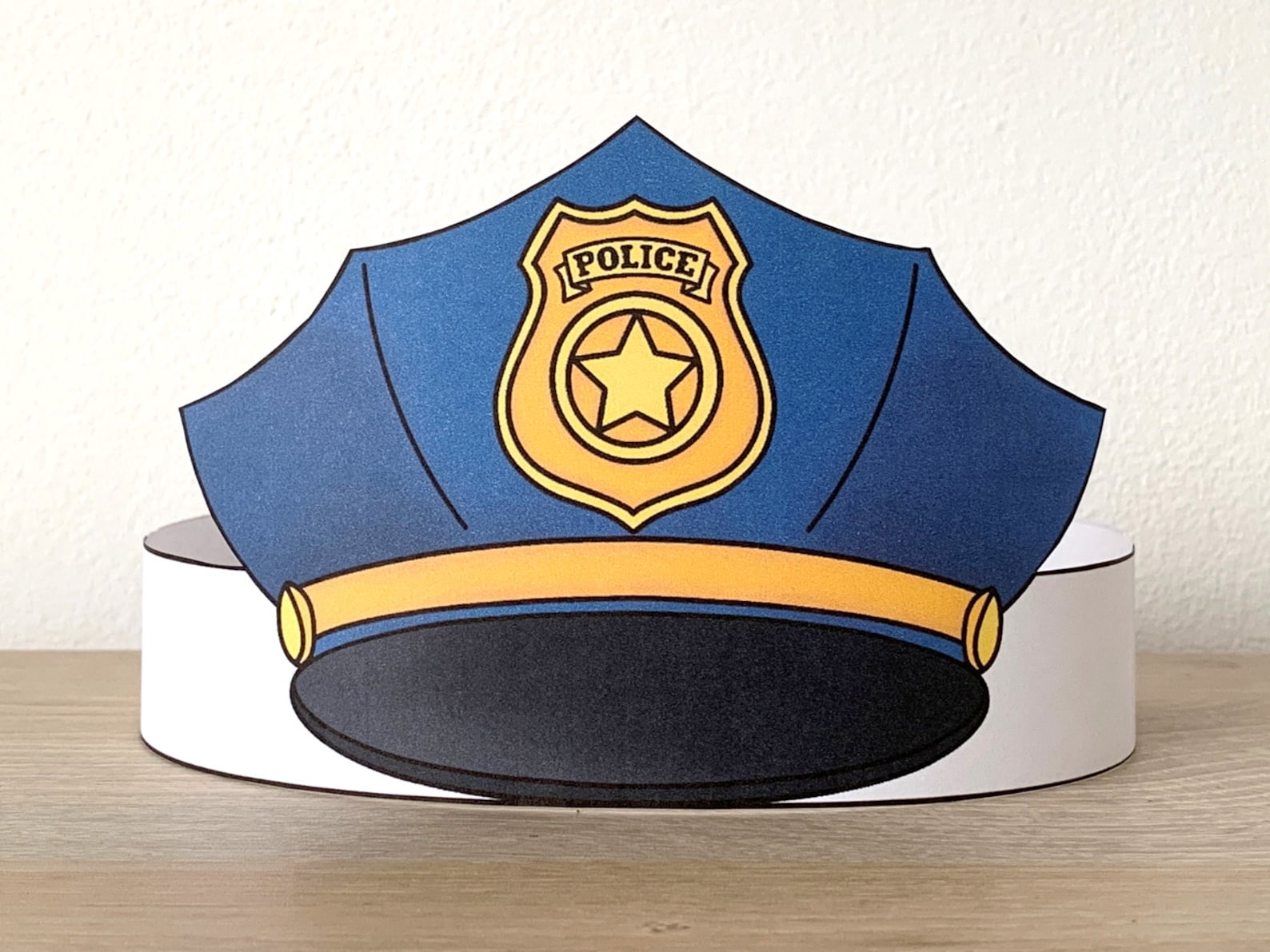 Printable Police Hat - Printable World Holiday