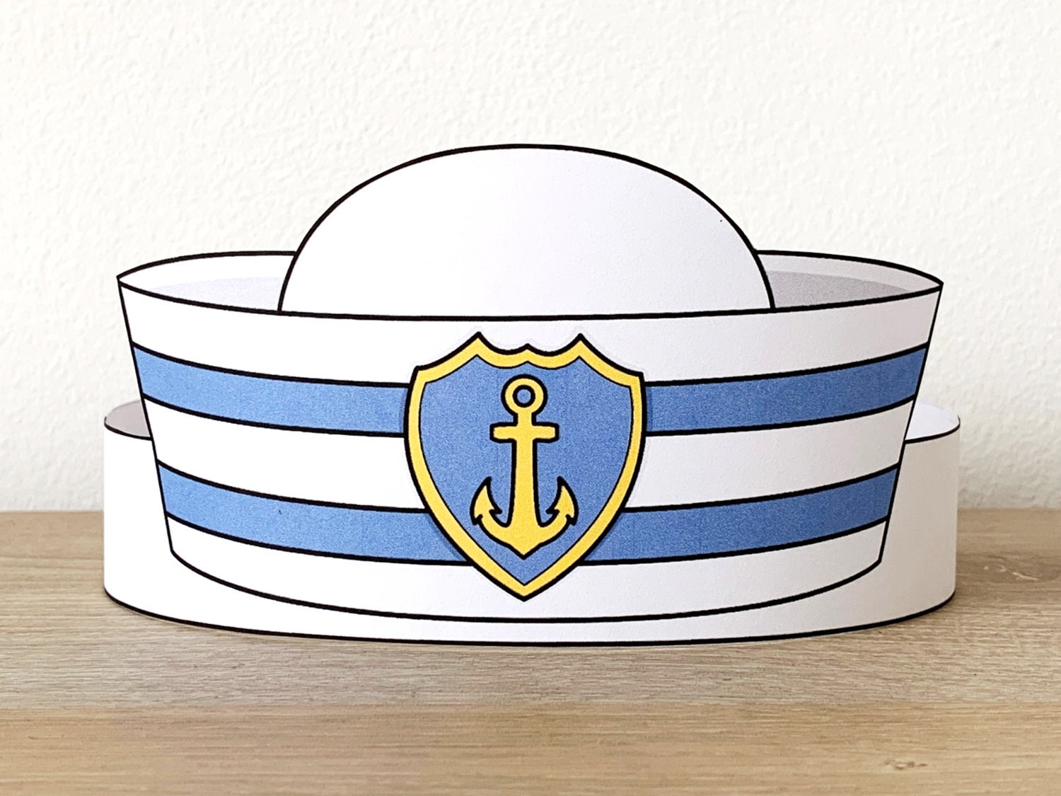 Buy Sailor Hat Cap Paper Crown Party Printable Kids Craft Sea