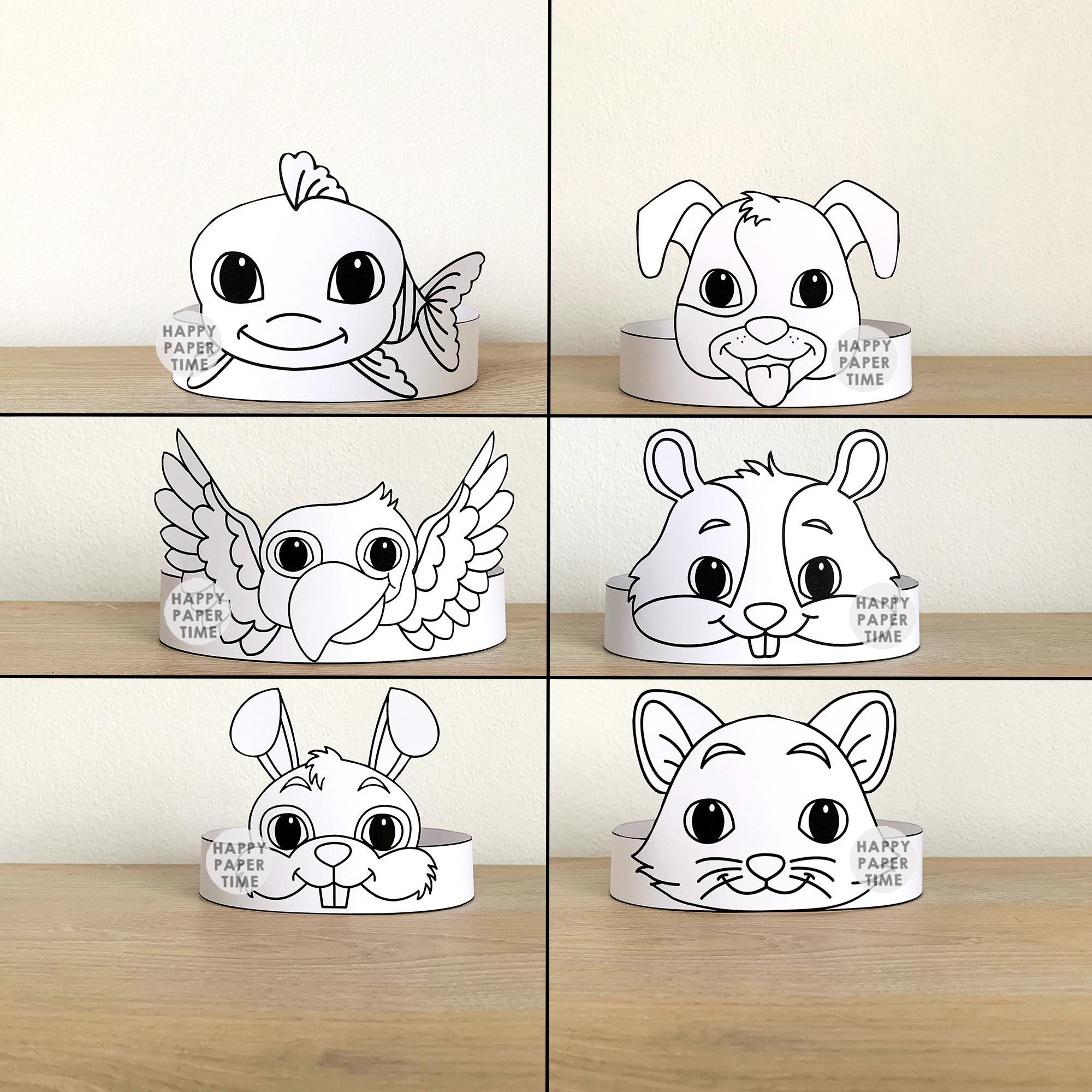 39 Bark-Tastic Dog Crafts: Creative Dog Craft Ideas for Kids 27 Pets Animals Paper Crowns Dog Cat Hamster Parrot Goldfish Bunny…