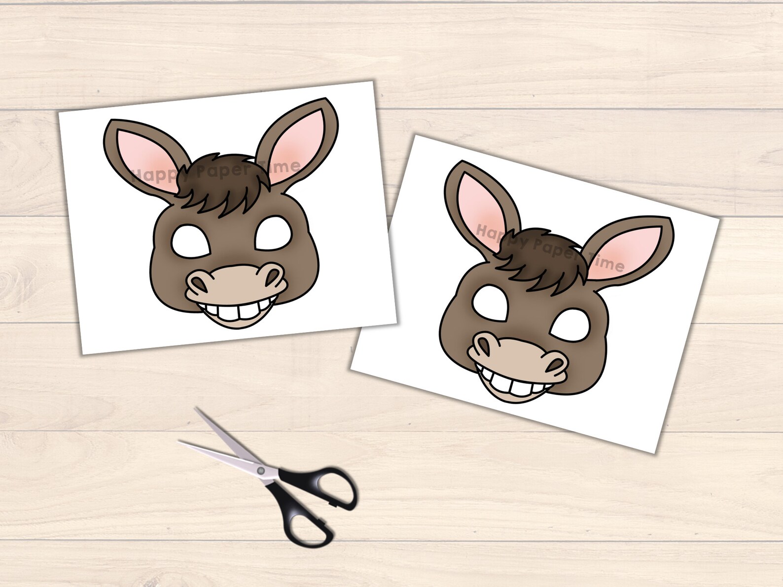 Donkey Mask Template Fun Printable For Kids Parties And School Plays - kjg588r