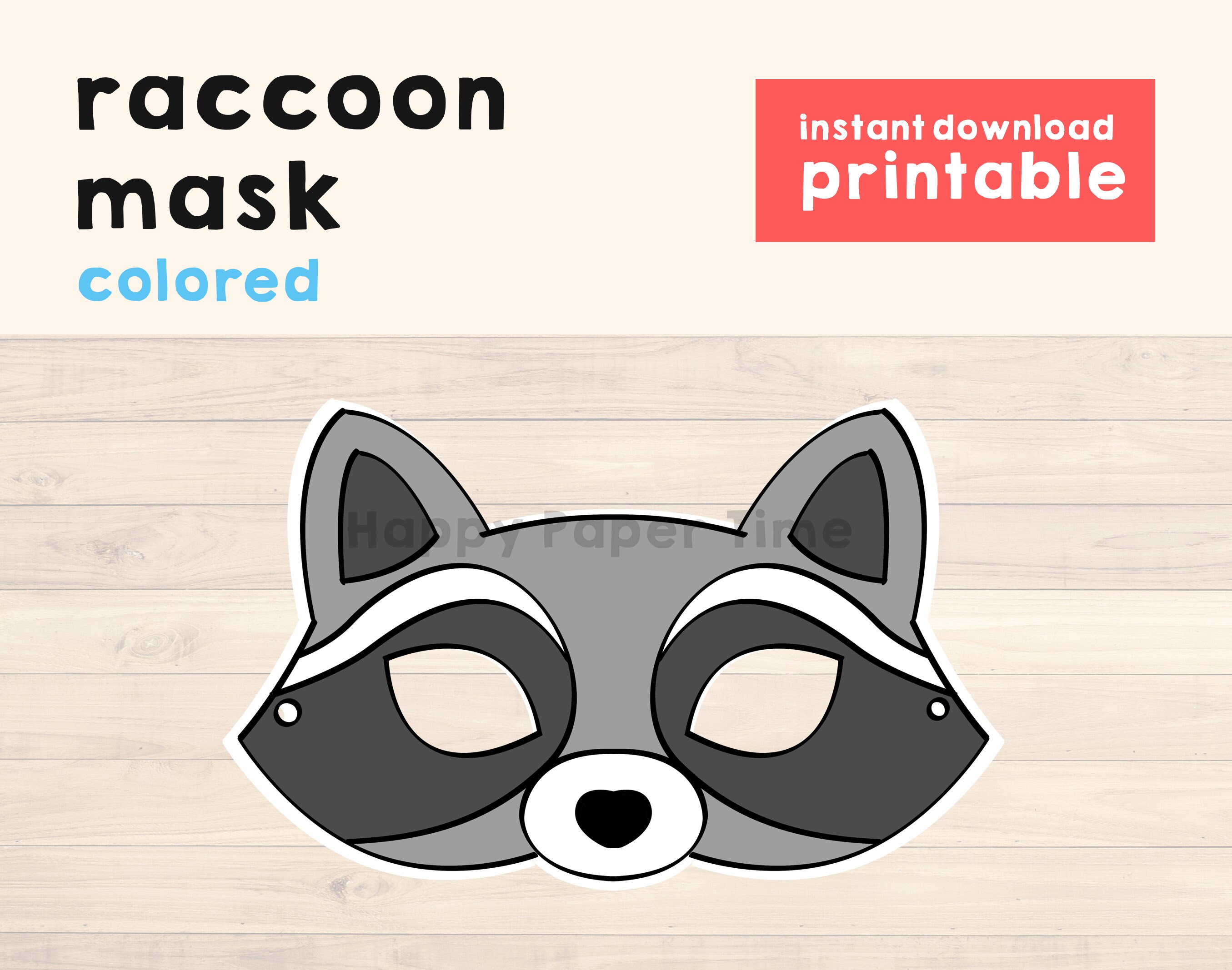 Raccoon Mask Template Free Printable Papercraft Templates, 54% OFF