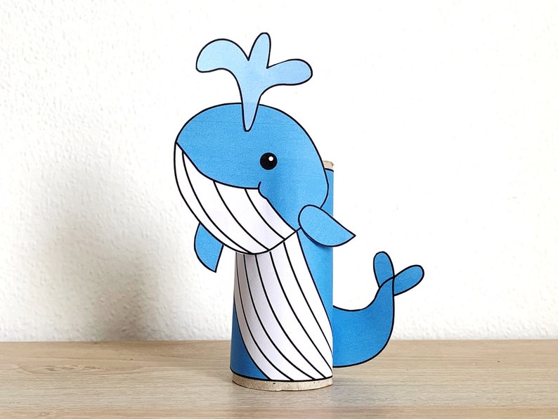 Whale Toilet Paper Roll Craft Ocean Animal Beach Sea Party - Etsy