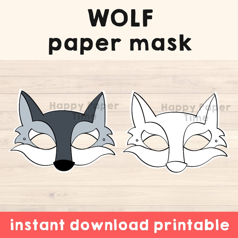 Wolf Mask Etsy