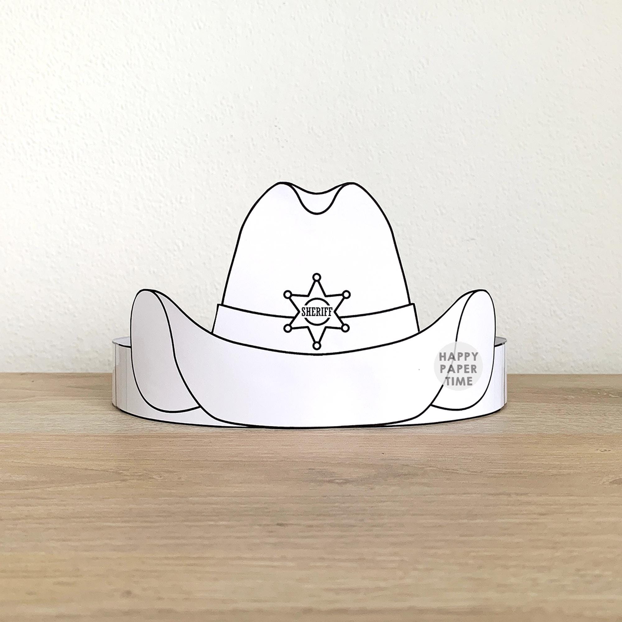 Baker Ross FN022 Chapeaux Sombrero à colorier - Lot de 8, costumes de déguisement, loisirs créatifs