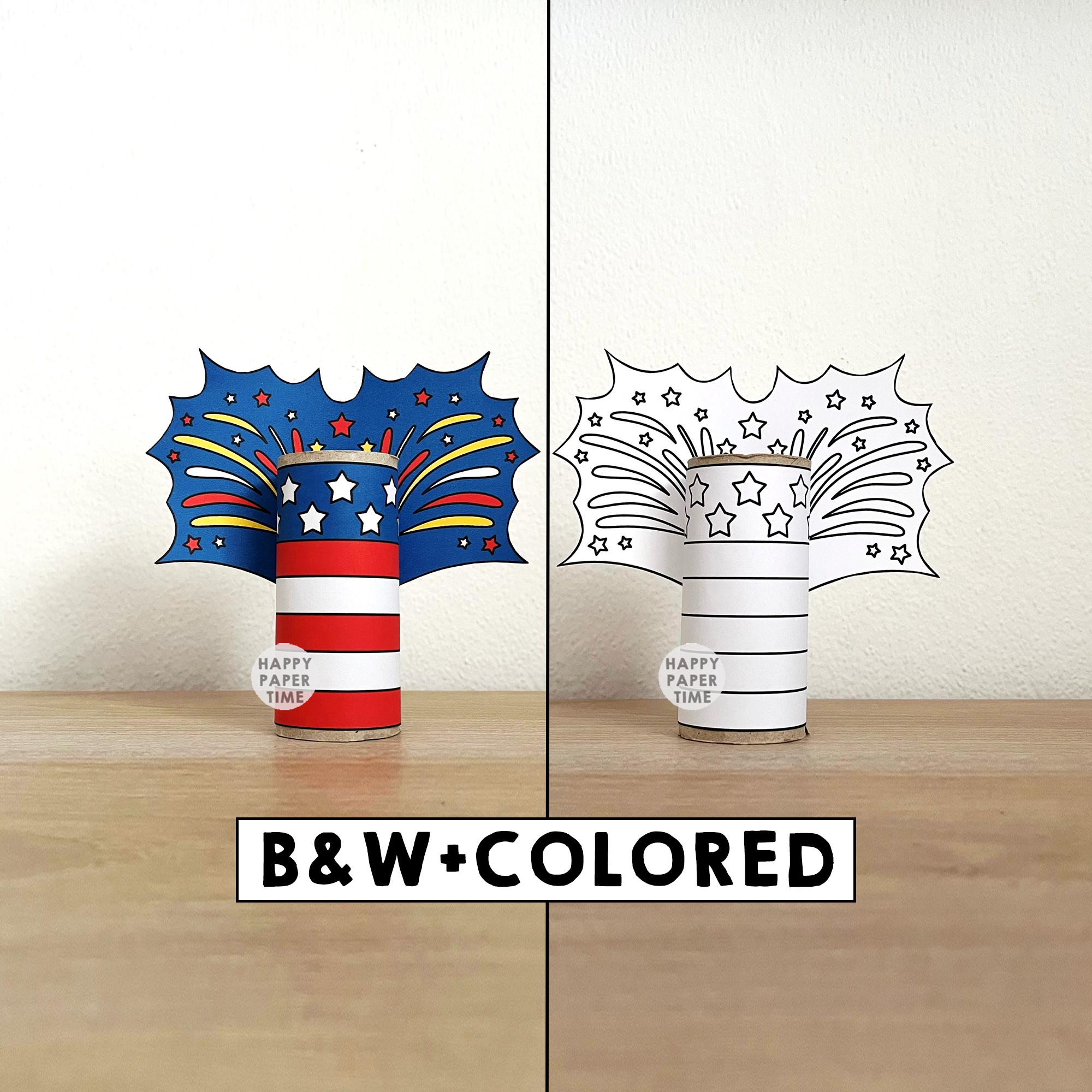 US Flag Toilet Paper Roll Craft America Symbol 4th of July United…
