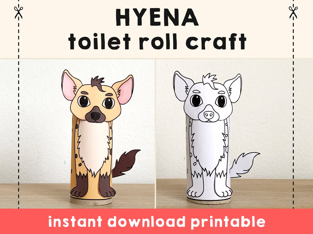 Hyena Toilet Paper Roll Craft African Animal Safari Party Coloring Printable Decoration Kids Play Cut Out Glue DIY Instant Download - Etsy hyena-toilet-paper-roll-craft-african-animal-safari-party-coloring-printable-decoration-kids-play-cut-out-glue-diy-instant-download-etsy
