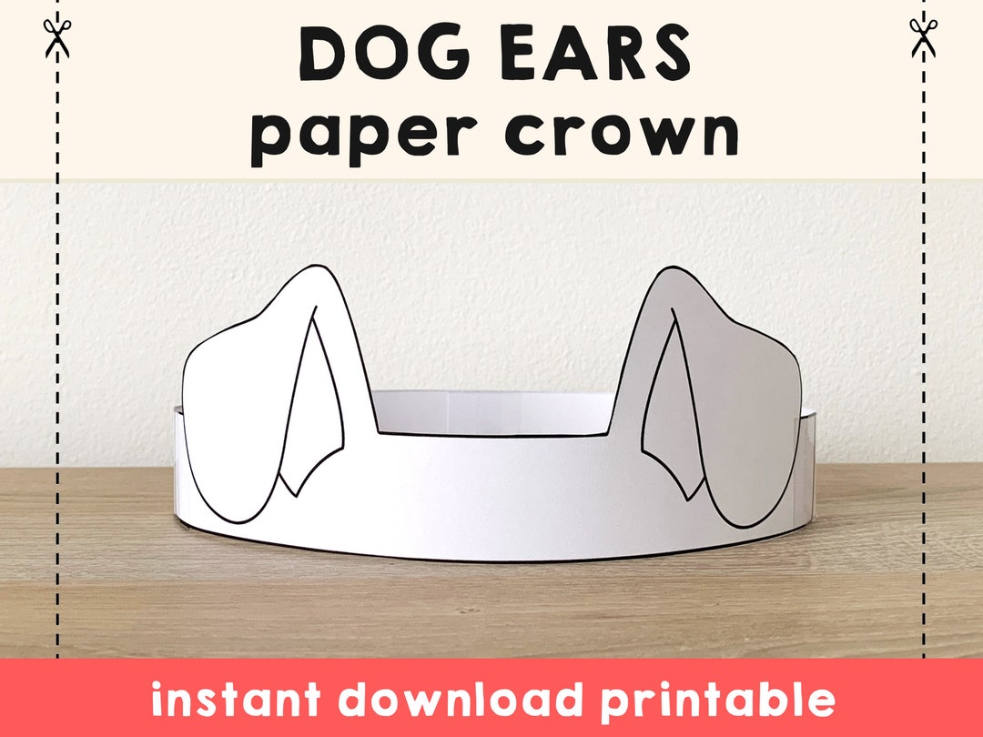 Dog Ears Paper Crown Party Coloring Printable Kids Craft Puppy Costume Birthday Printable Favor Costume DIY Instant Download - Etsy dog-ears-paper-crown-party-coloring-printable-kids-craft-puppy-costume-birthday-printable-favor-costume-diy-instant-download-etsy