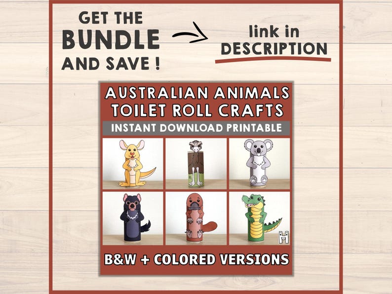Crocodile Toilet Paper Roll Craft Australian Animal Party Coloring Printable Decoration Kids Play Cut out Glue DIY - Instant Download image 7