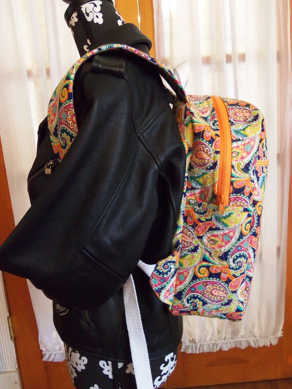 Romantic top paisley backpack