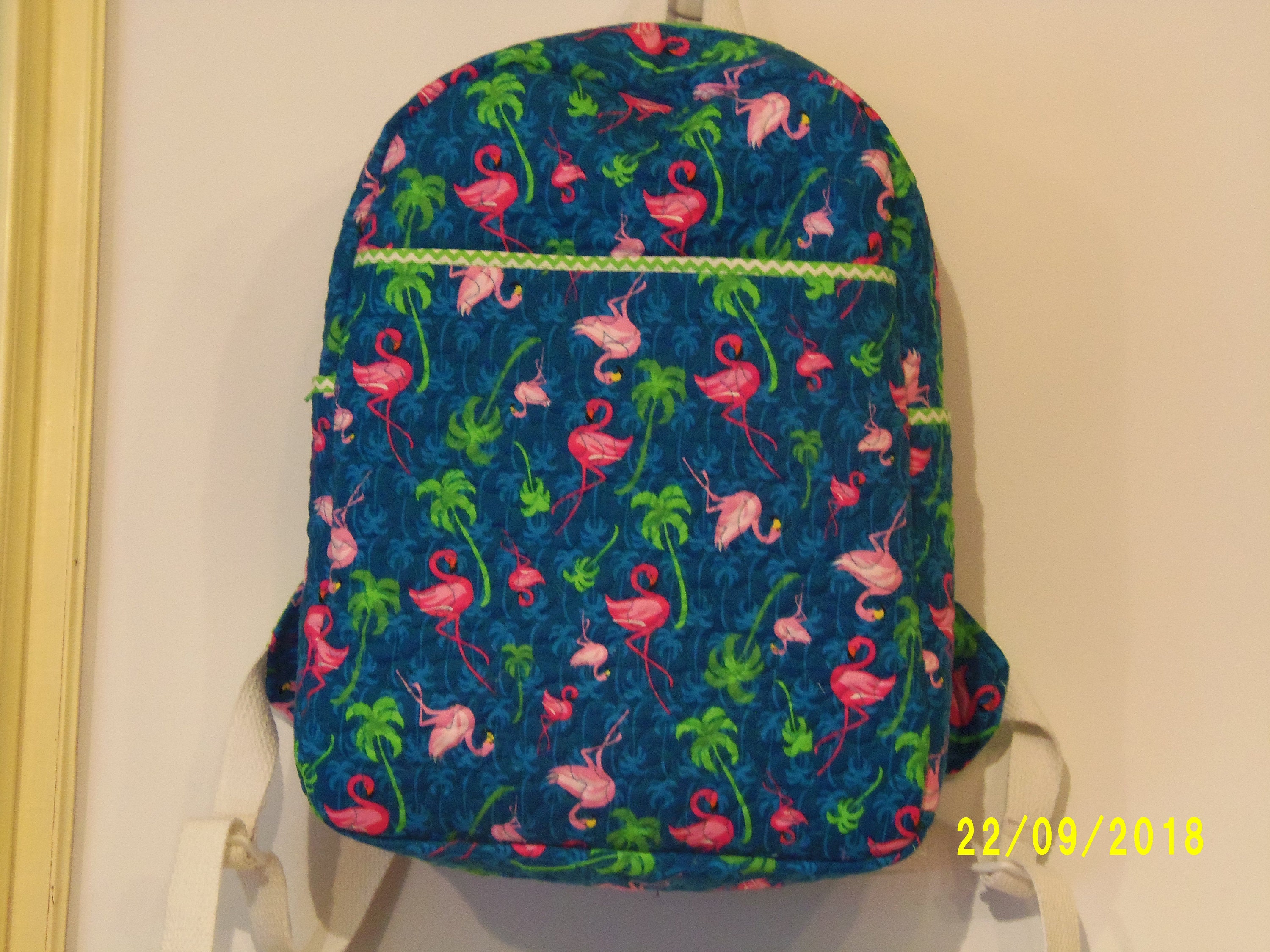 flamingo backpack purse