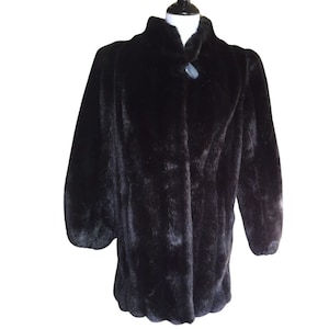 Jaren &#39;80 Jordache Brown namaakbont//heuplengte//Disco Vibes