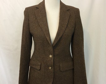 Tweed wool coat | Etsy
