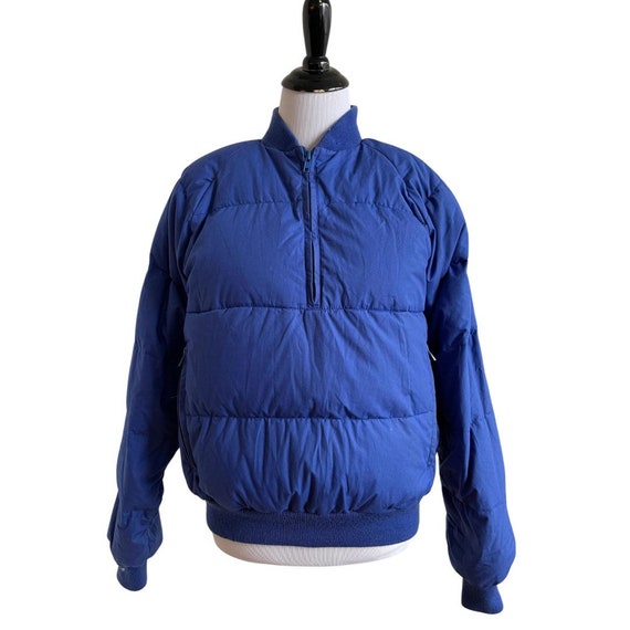 Royal blue top pullover windbreaker