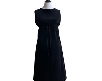 Vintage Ilene Ricky Little Black Dress, Black Velvet