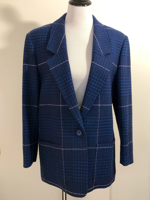 Wool Boxy Pendelton Blazer, M-L
