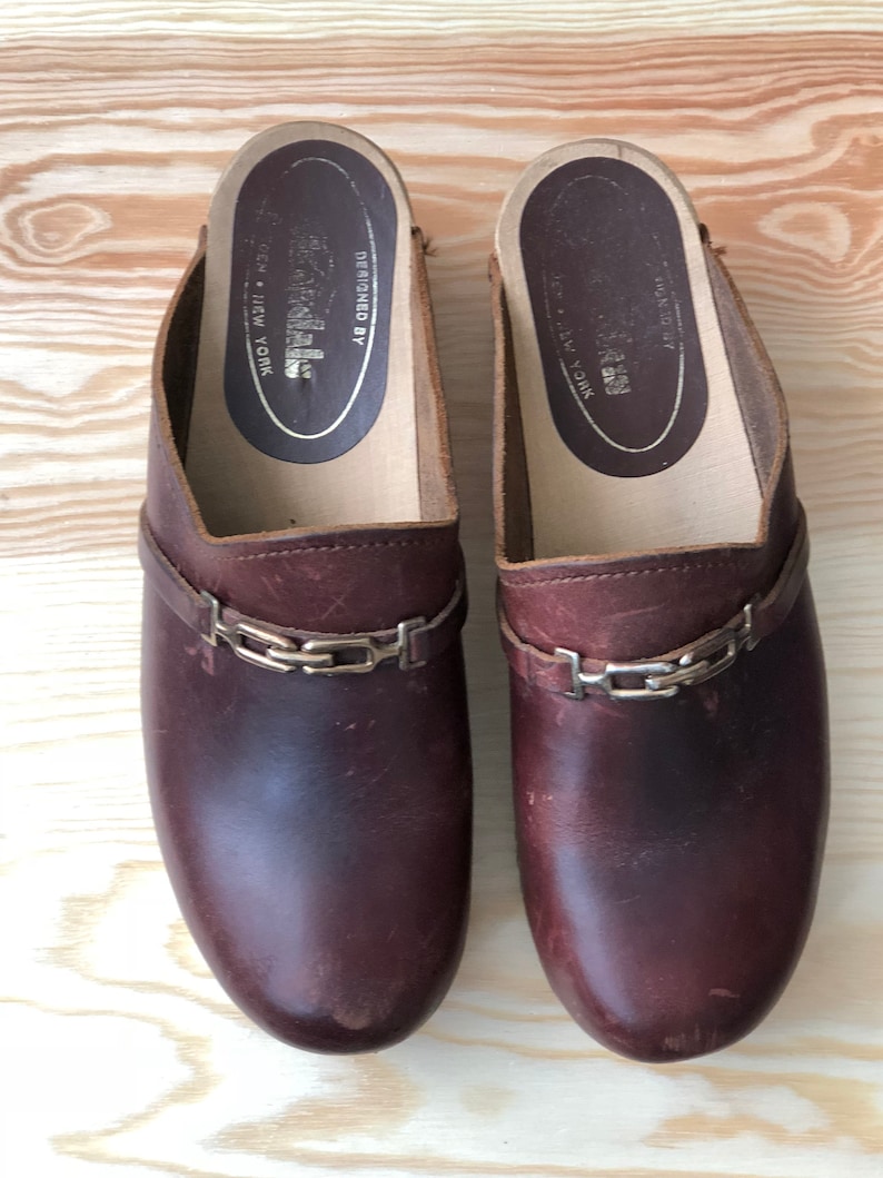 Norweign Clogs Re-soled Mahagony Leather 38
