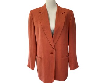 1980s Salmon Oversized JH Collectibles Union Made Blazer