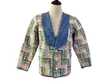 Pastel Handmade Quilt Cottagecore Jacket