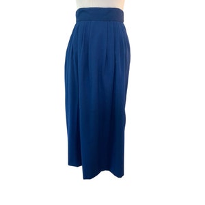 1990s Blue Midi Skirt
