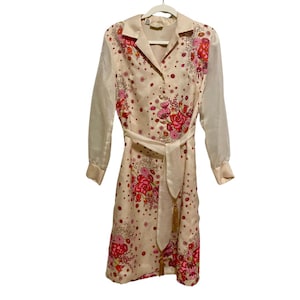 Shaheen Belted Floral Hostess Dress