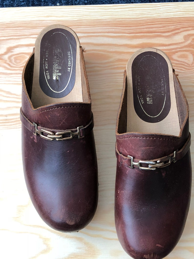 Norweign Clogs Re-soled Mahagony Leather 38