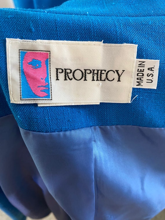 1980s Blue Prophecy Skirt Suit - image 7