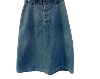 1970s Faded Blue Levi’s Denim Skirt