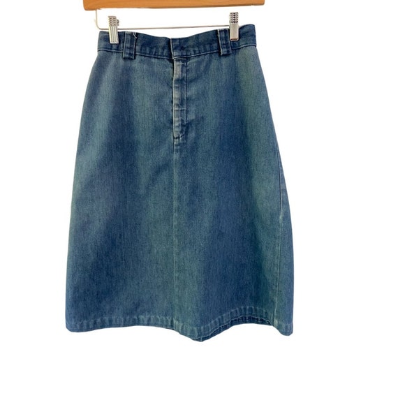 1970s Faded Blue Levi’s Denim Skirt