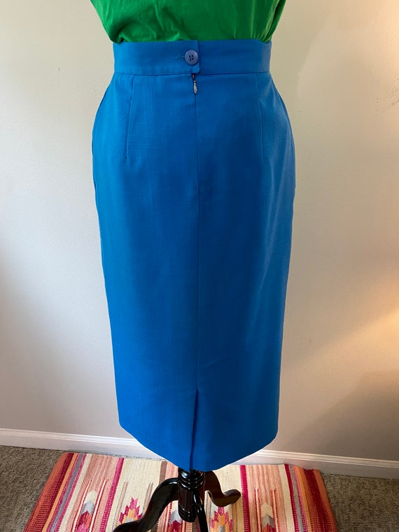 1980s Blue Prophecy Skirt Suit - image 10