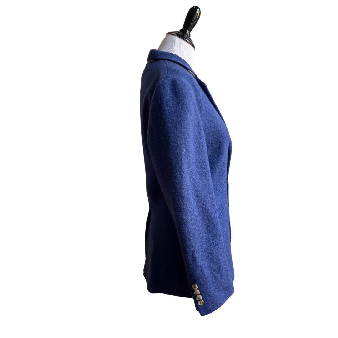 80s Ralph Lauren Blue Wool Riding Jacket Blazer - Etsy