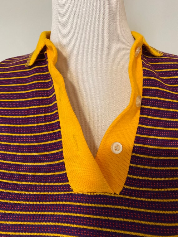 70s Striped Knit Polo Carol Evans Penney’s - image 4