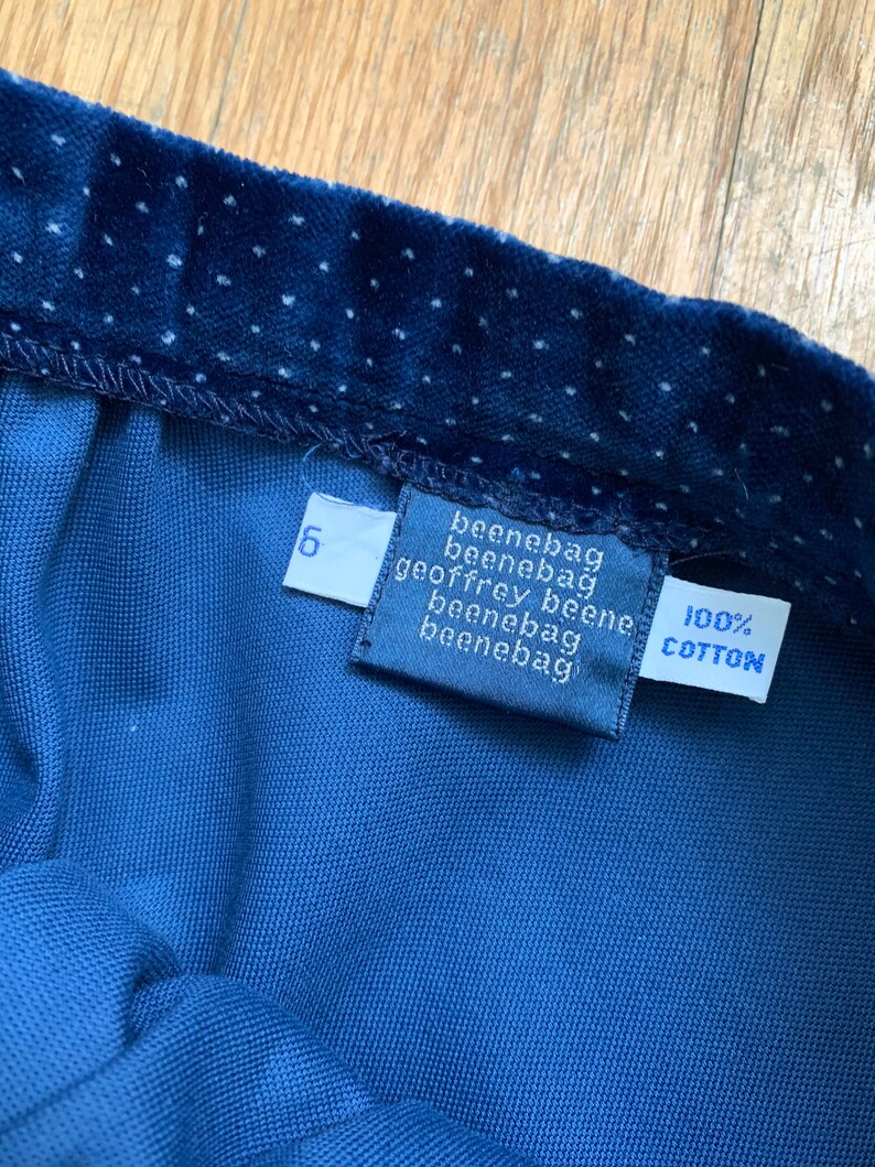 Geoffrey Beene Beene bag Blue Velvet Polka Dot Skirt Suit, xs-sm image 10