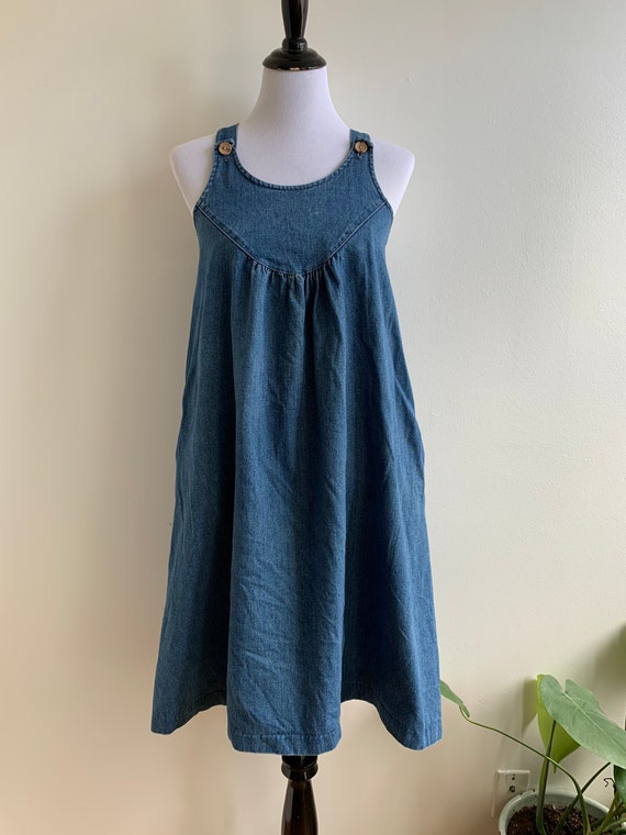 Denim Jumper Dress Xs-sm - Etsy Australia