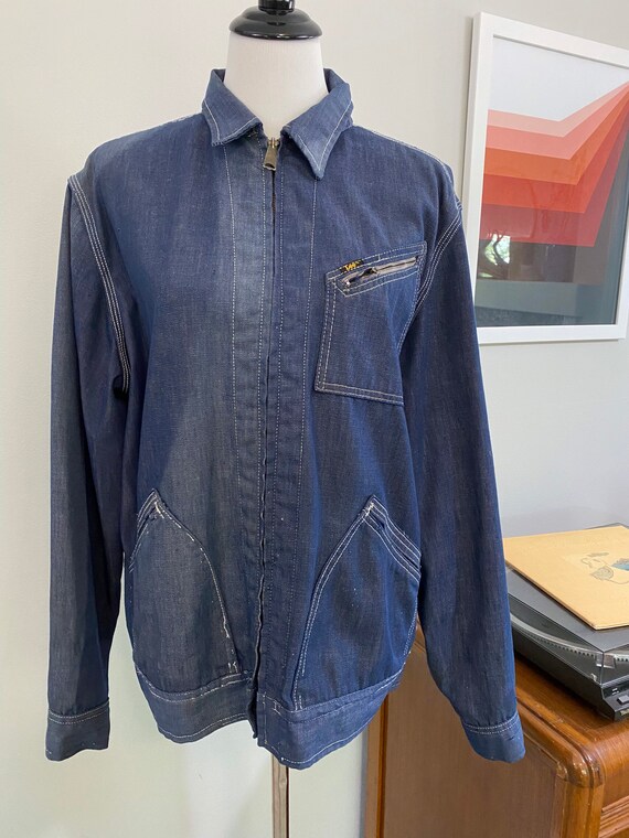 Super Distressed 1970s Lee Soft Denim Jacket