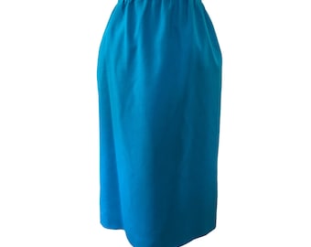 1980s Teal Prophecy Pencil Skirt