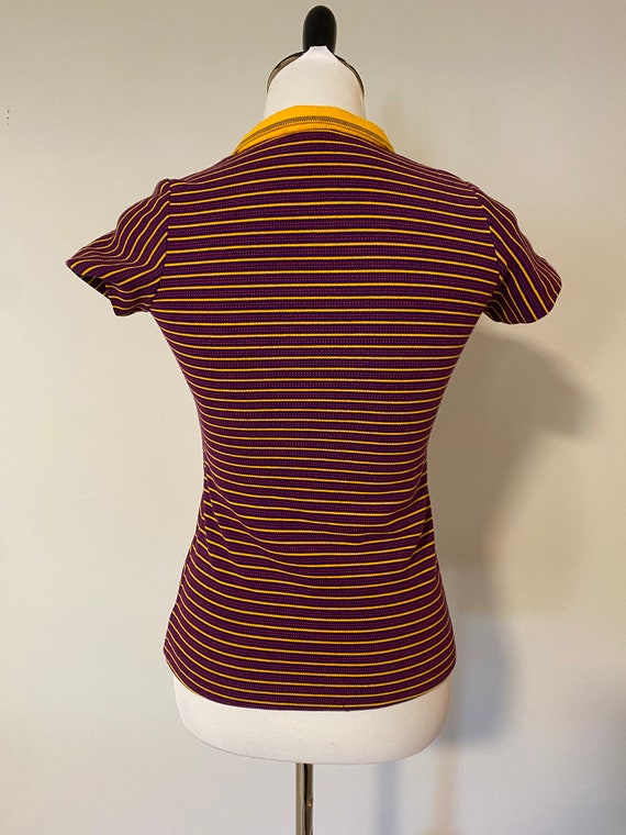 70s Striped Knit Polo Carol Evans Penney’s - image 6