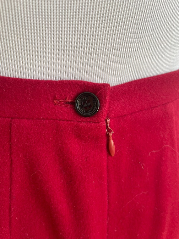 Vintage Red Dolce and Gabbana Pencil Skirt, 27” W - image 4
