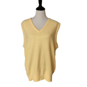 Yellow Christian Dior Sweater Vest