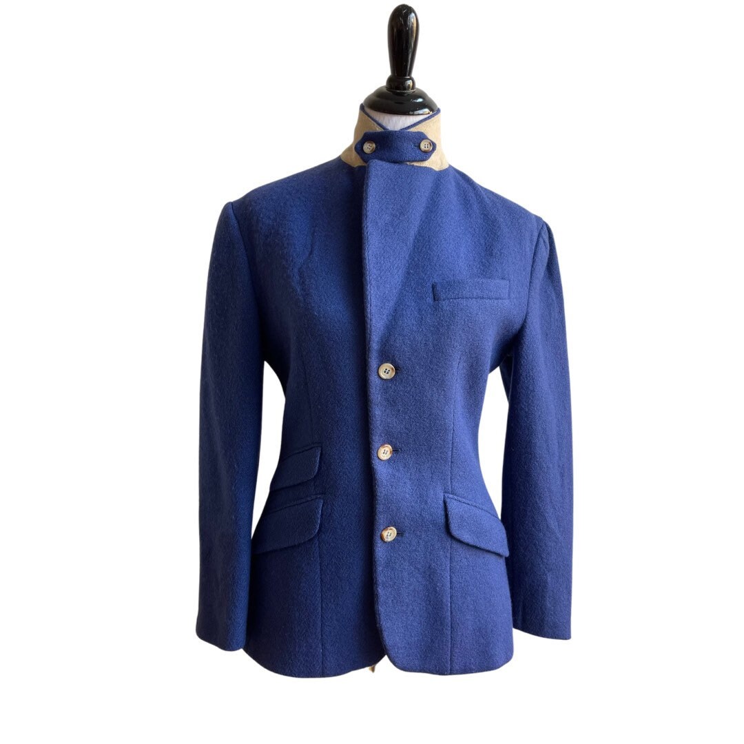 ジャケット POLO RALPH LAUREN Double-breasted wool blazer Blue 211952717 Polo Ralph Lauren Double-Breasted Wool Sweater Blazer