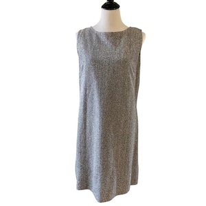 60s Silver Metallic Mod Shift Dress / Lane Bryant