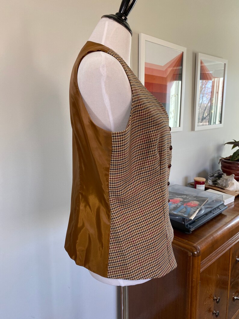 1990s Brown Houndstooth Studio I Annie Hall BlazerSize 12