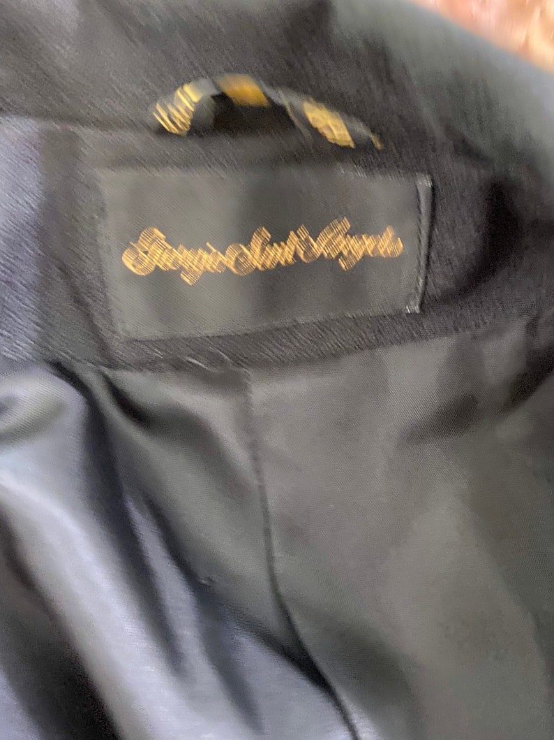 Vintage 1980s Black Wool Giorgio Sant\u2019Angelo Blazer