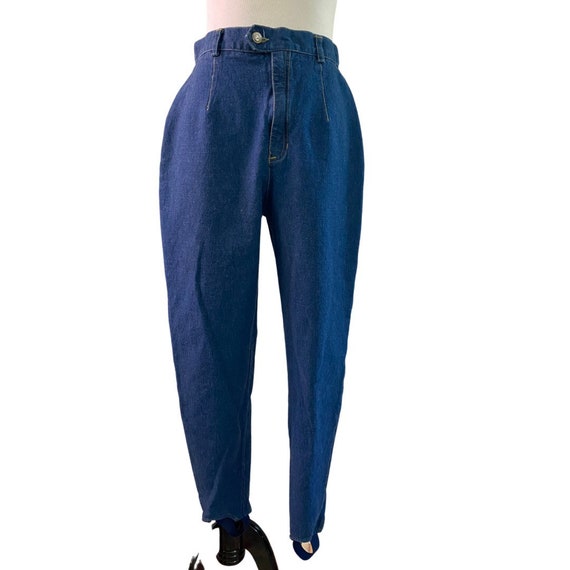 80s/90s Blue Lizwear Denim Stirrup Pants