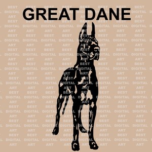 Great Dane silhouette svg Laser cut pattern Great Dane ornament Svg cut file Great Dane svg Dog art print Great Dane png Dog svg Cricut svg