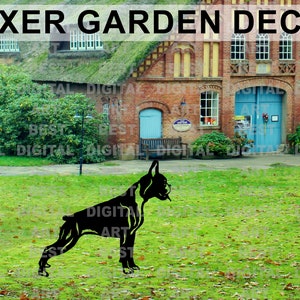 Boxer Cut file Garden Decor Dog Memorial Dog Lover Gift Cutting files Svg dxf eps AI Laser cut file CNC plasma Metal Art Instant download