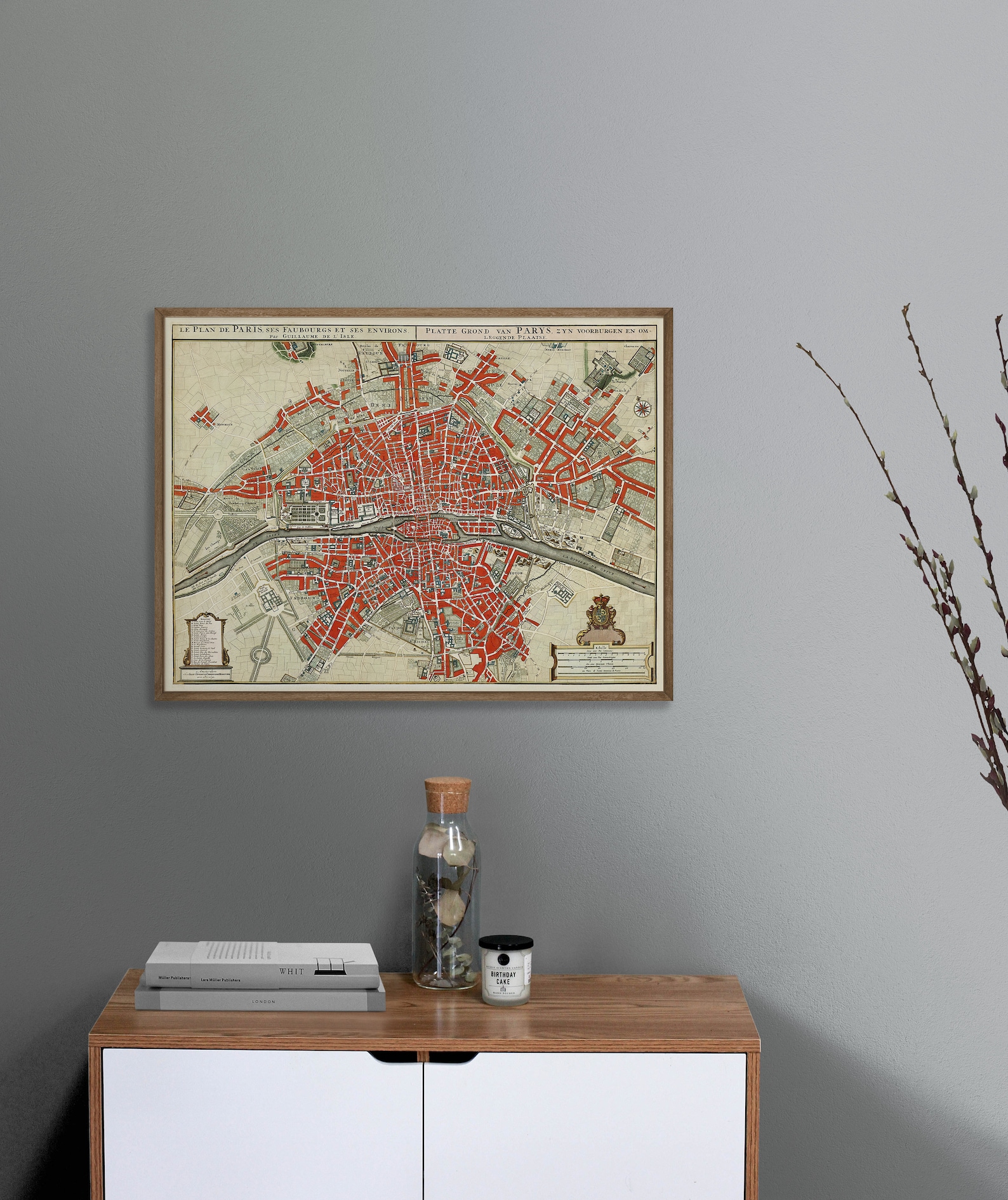 Vintage Printable Paris Map DOWNLOADABLE Vintage Map - Etsy