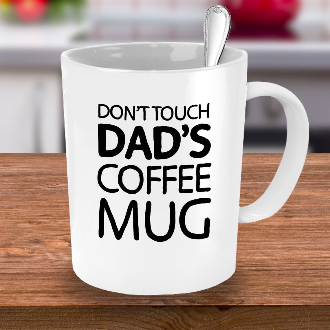 Fathers Day Gift Coffee Mug For Dad Dont Touch Dads Coffee Etsy