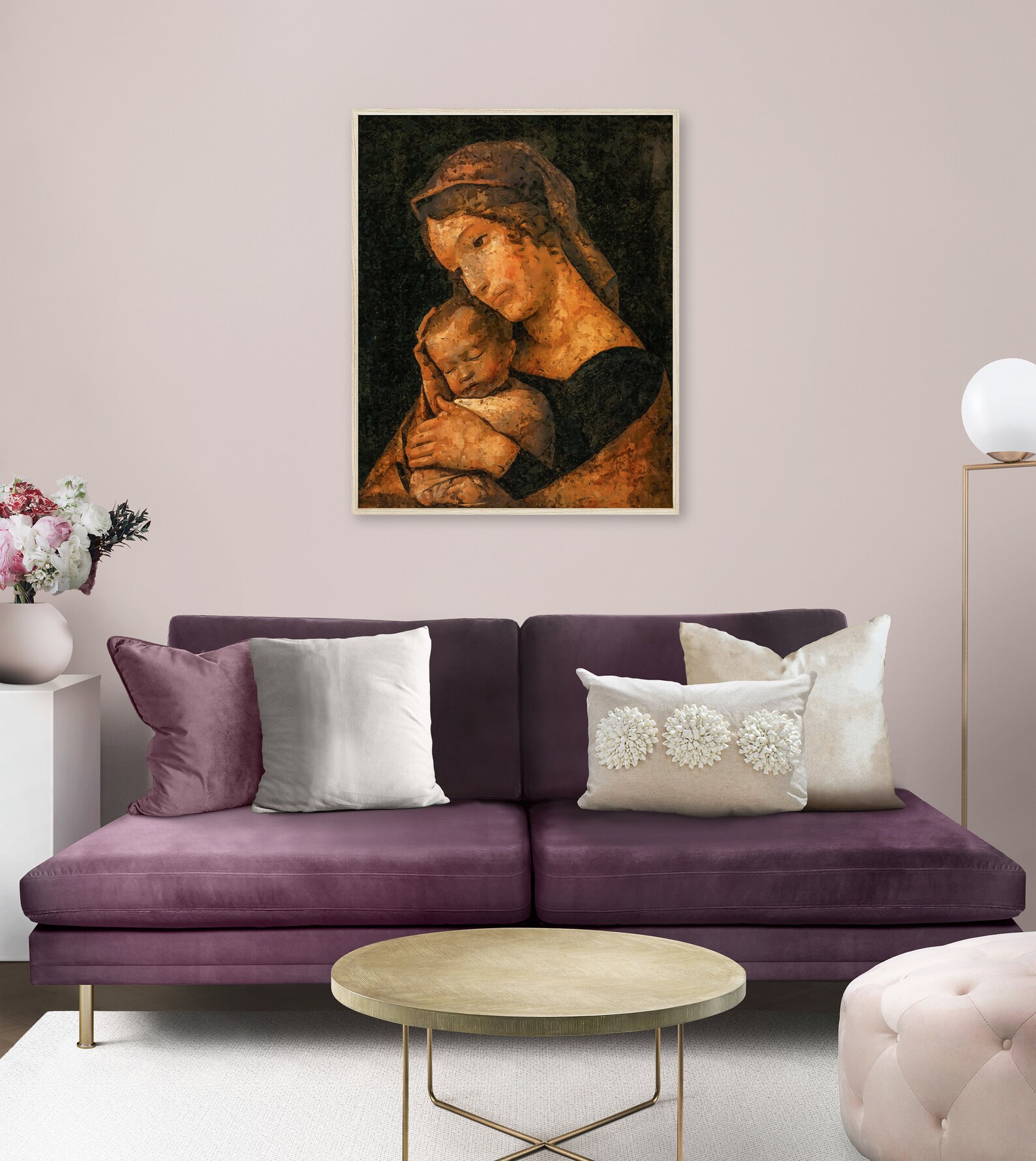 Madonna and Child Digital Printable Art, Christian Art, Baby Jesus ...